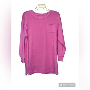 JENNI Long Sleeve Supersoft Sleepshirt Pajamas NWOT Size Small Pink